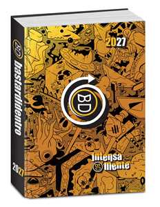 Cartoleria Diario 2026-2027 Bastardidentro 16 mesi Gold & Silver Intensamente. Arancione Bastardidentro
