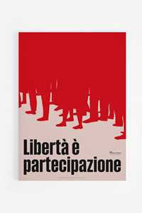 Idee regalo Poster. La Libertà, Giorgio Gaber - 50 x 70 cm Ciao. Discoteca Italiana