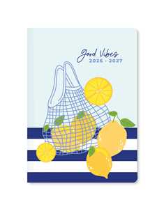 Cartoleria Diario accademico 2026-2027 Citrus A5 Giornaliero Good vibes Caimi
