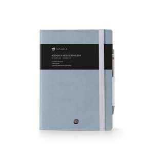 Cartoleria Diario 16 Mesi Write Giornaliera 15X21 Con Elastico Celeste InTempo