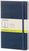 Cartoleria Taccuino Moleskine large a pagine bianche copertina rigida blu. Sapphire Blue Moleskine