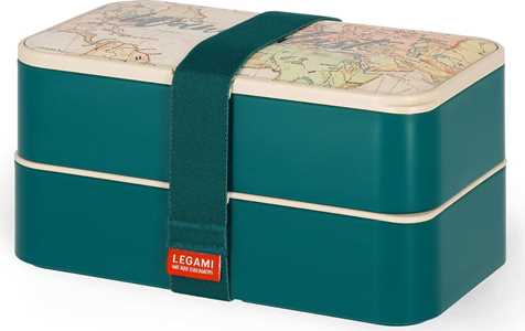 Idee regalo Legami - Porta Pranzo, Lunch Box con 3 Posate Incluse, Contenitore Porta Pranzo, Capacità 1200 ml Legami