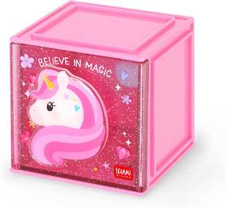 Cartoleria Box componibile organizzatore da scrivania per cancelleria Legami - Unicorno Legami