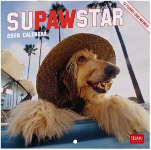 Cartoleria Calendario 2026 da Parete  - Supawstar - 18 x 18 cm Legami