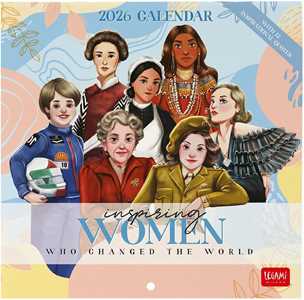 Cartoleria Calendario 2026 da Parete  - Inspiring Women - 18 x 18 cm Legami