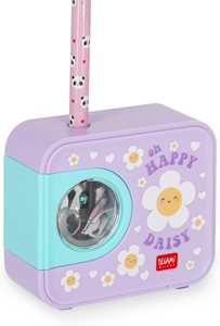 Cartoleria Legami - Temperino Elettrico Top of the Tip, Tema Daisy, con Serbatoio, per Matite con Diametro 6-8 mm Legami