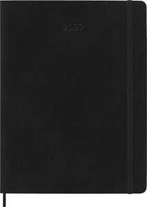 Cartoleria Agenda Moleskine 2027 12 mesi settimanale notebook XL nera morbida Moleskine