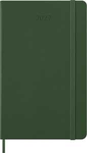 Cartoleria Agenda Moleskine 12 mesi settimanale notebook large verde rigida Moleskine
