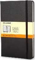 Cartoleria Taccuino classico copertina rigida nera a righe, Paper, Classic, Ruled, Large 13x21, Hard, Polypropylene, Black Moleskine
