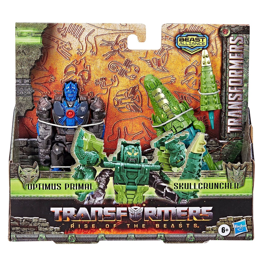Transformers beast changers Optimus Primal e Skullcruncher