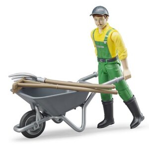 Contadino con carriola e accessori - Bruder 62610