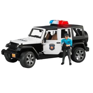 Jeep Wrangler Unlimited Rubicon Polizia con poliziotto - Bruder 02526