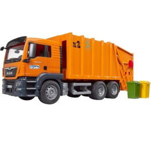MAN TGS camion trasporto rifiuti arancione - Bruder 03760