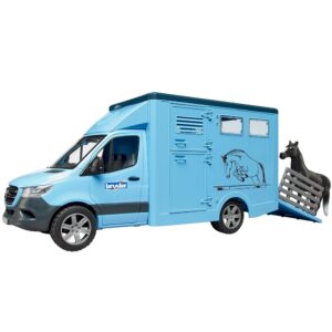 MB Sprinter trasporto animali con 1 cavallo - Bruder 02674