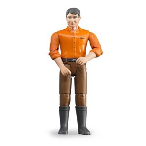 Uomo, pelle chiara, con jeans marroni - Bruder 60007