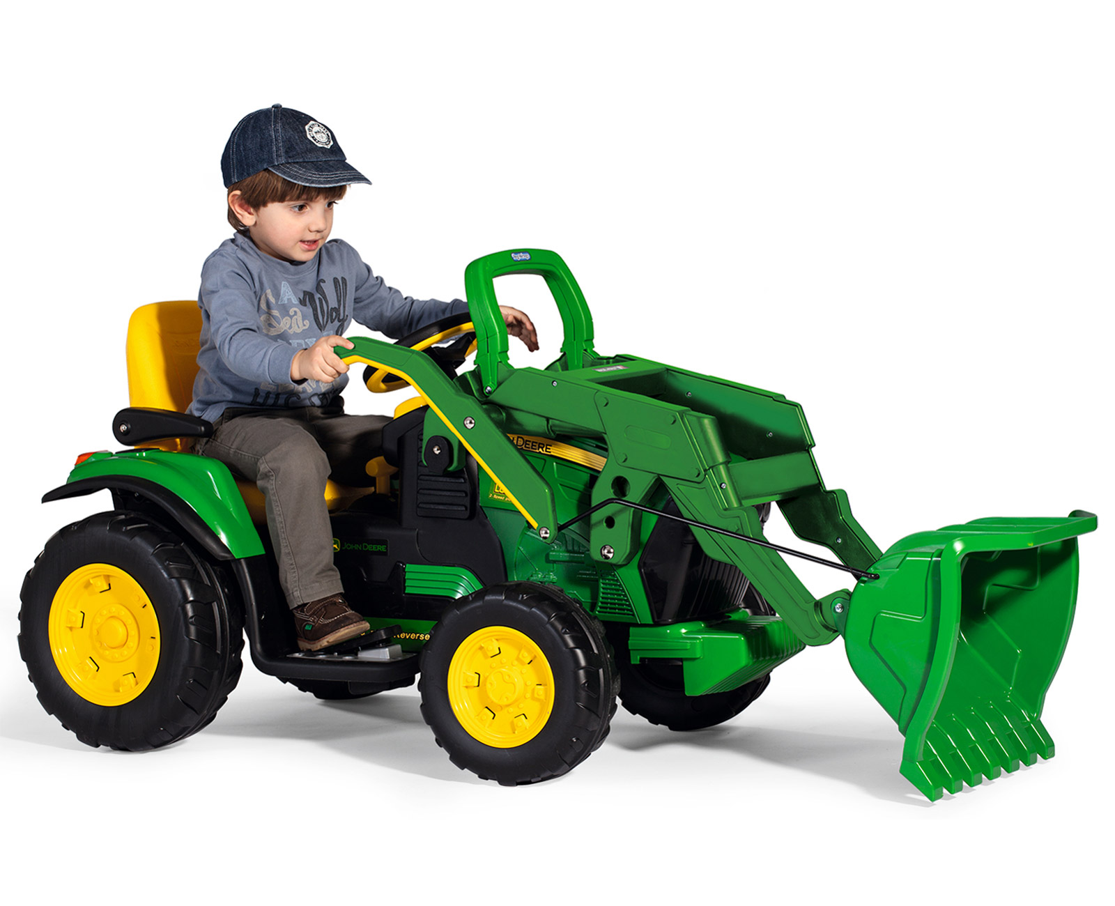 Trattore elettrico 12 Volt John Deere Ground Loader - IGOR0068 - Peg Perego - immagine 3