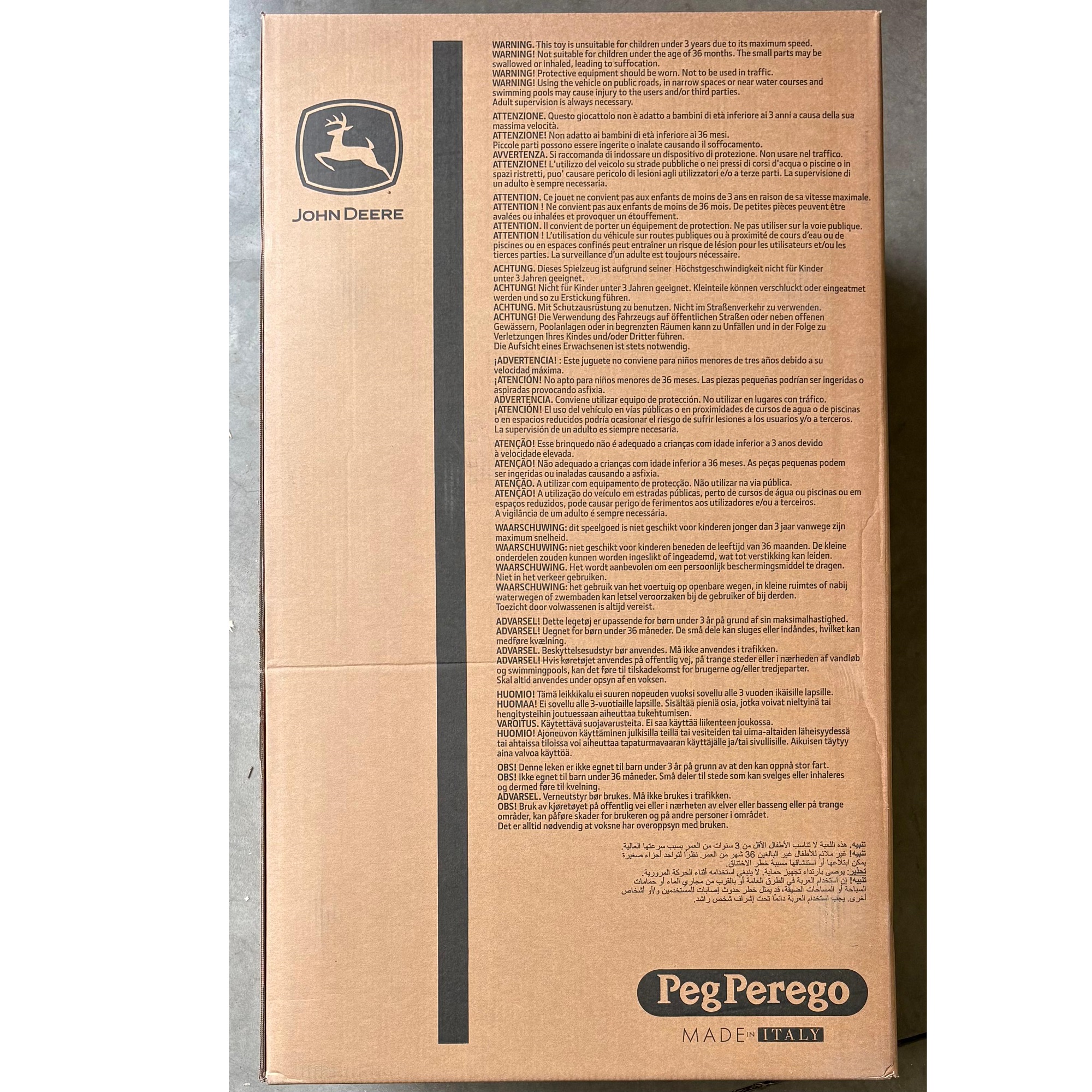 Trattore elettrico 12 Volt John Deere Ground Loader - IGOR0068 - Peg Perego - immagine 10