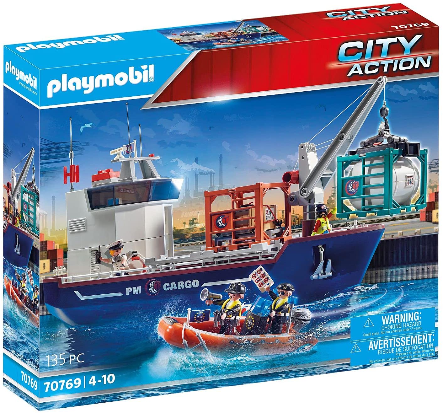 Playmobil City Action Cargo - Nave da carico container - 70769