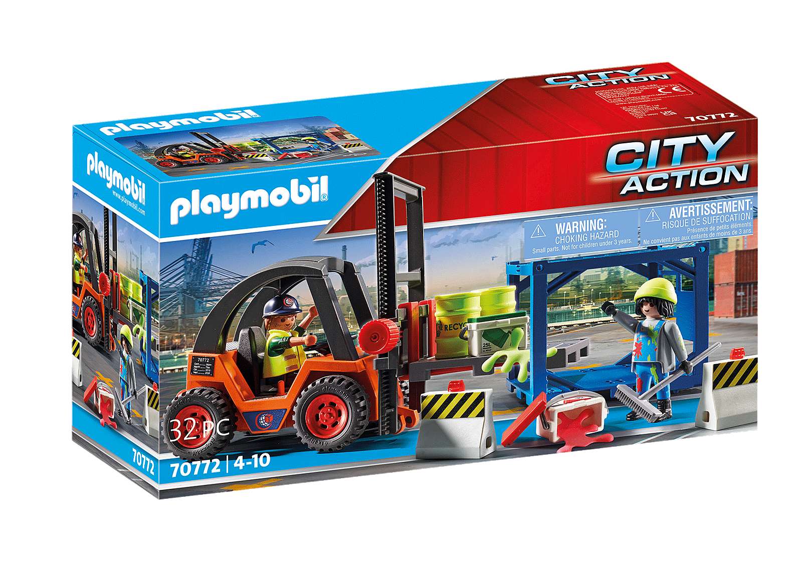 Playmobil City Action Cargo - Operai con muletto - 70772