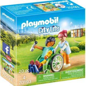 Playmobil City life - Paziente con sedia a rotelle - 70193