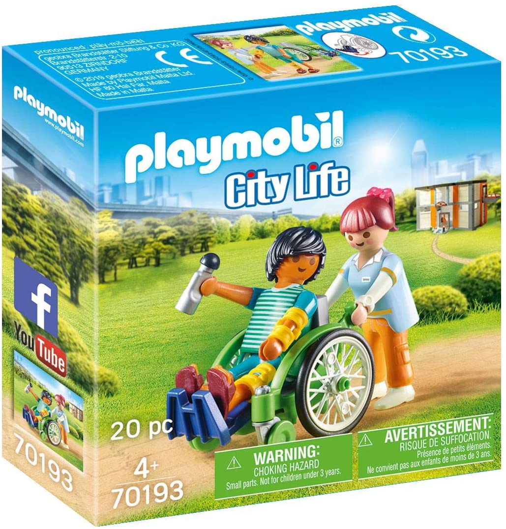 Playmobil City life - Paziente con sedia a rotelle - 70193