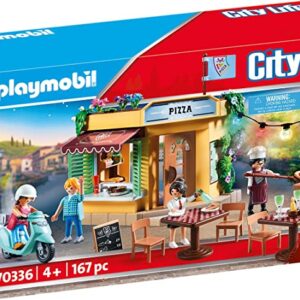 Playmobil Family fun - Pizzeria con giardino - 70336