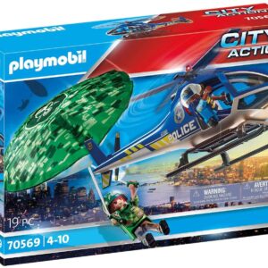 Playmobil City Action - Elicottero della polizia e fuggitivo - 70569