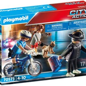 Playmobil City Action - Poliziotto in bici e borseggiatore - 70573