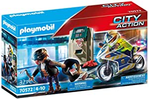 Playmobil City Action - Poliziotto in moto e ladro - 70572