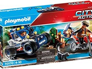 Playmobil City Action - Quad della polizia con ladro - 70570