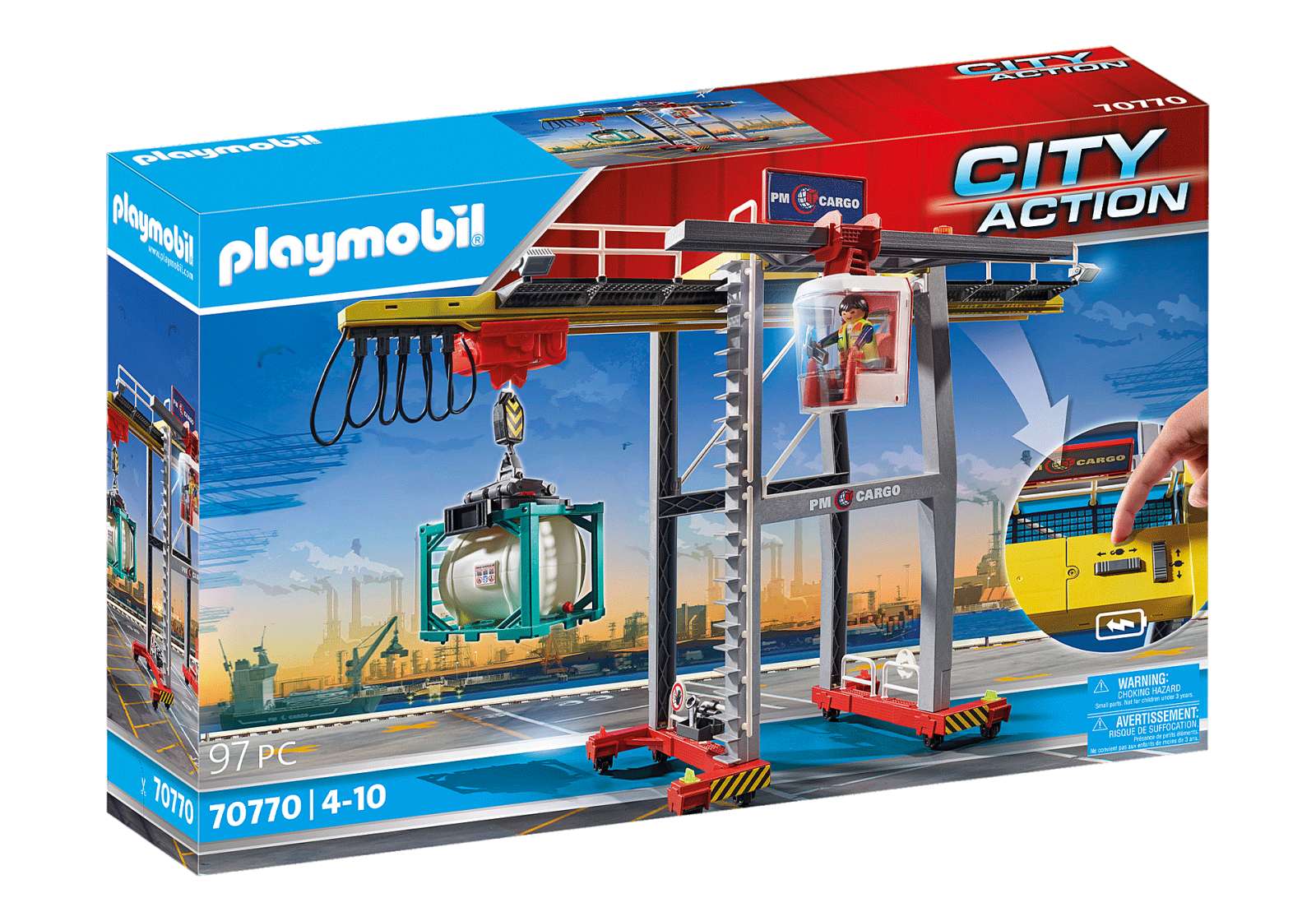 Playmobil City Action Cargo - Rampa di carico mobile - 70770