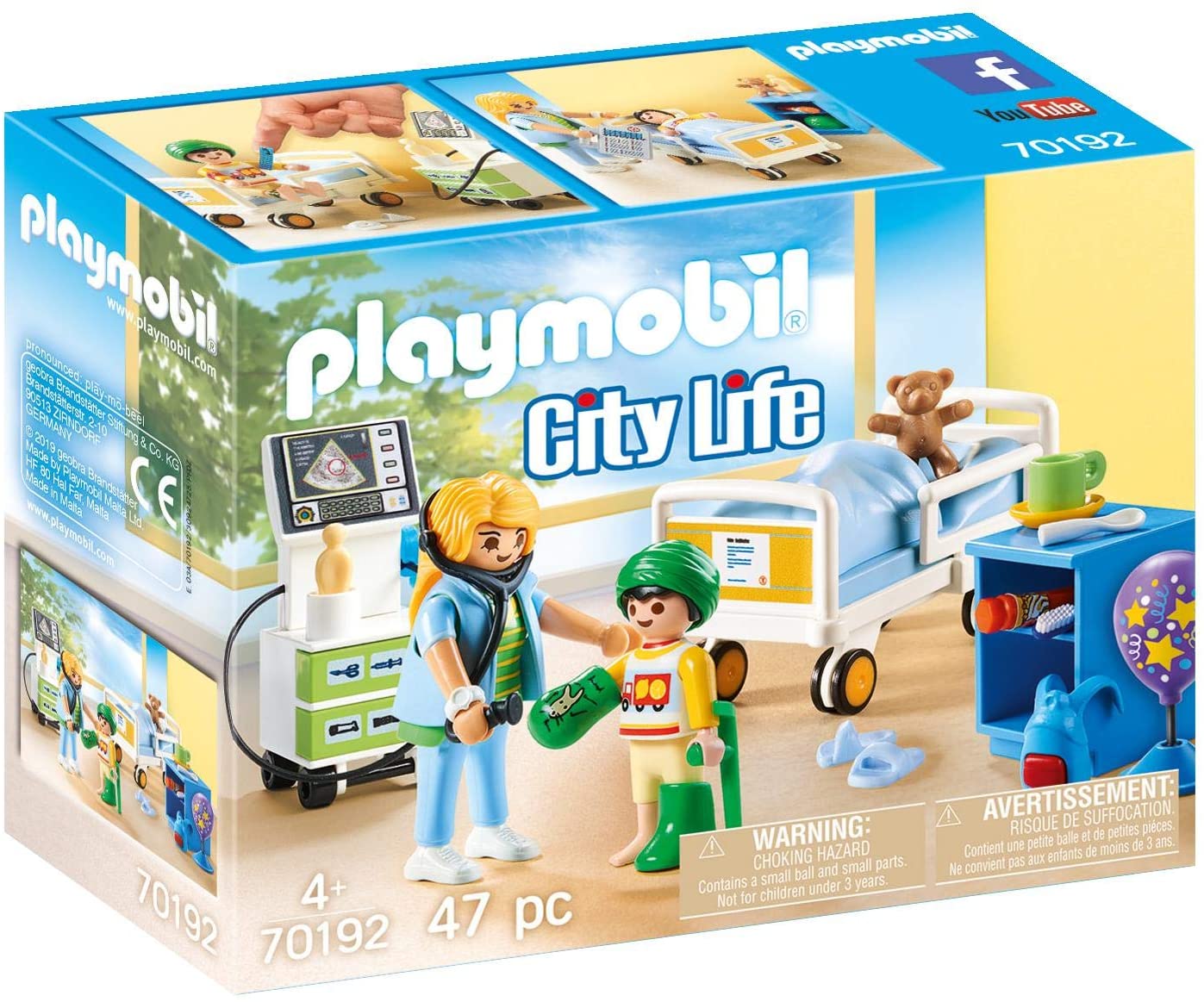 Playmobil City life -Reparto dell'ospedale per i bambini - 70192