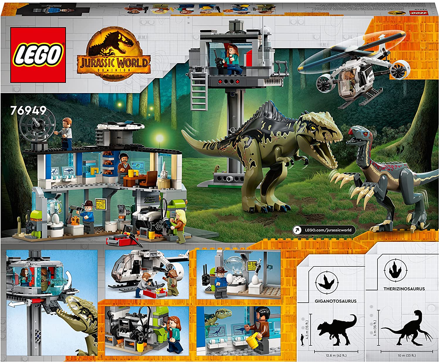Lego Jurassic World L’attacco del Giganotosauro e del Terizinosauro 76949 - immagine 2