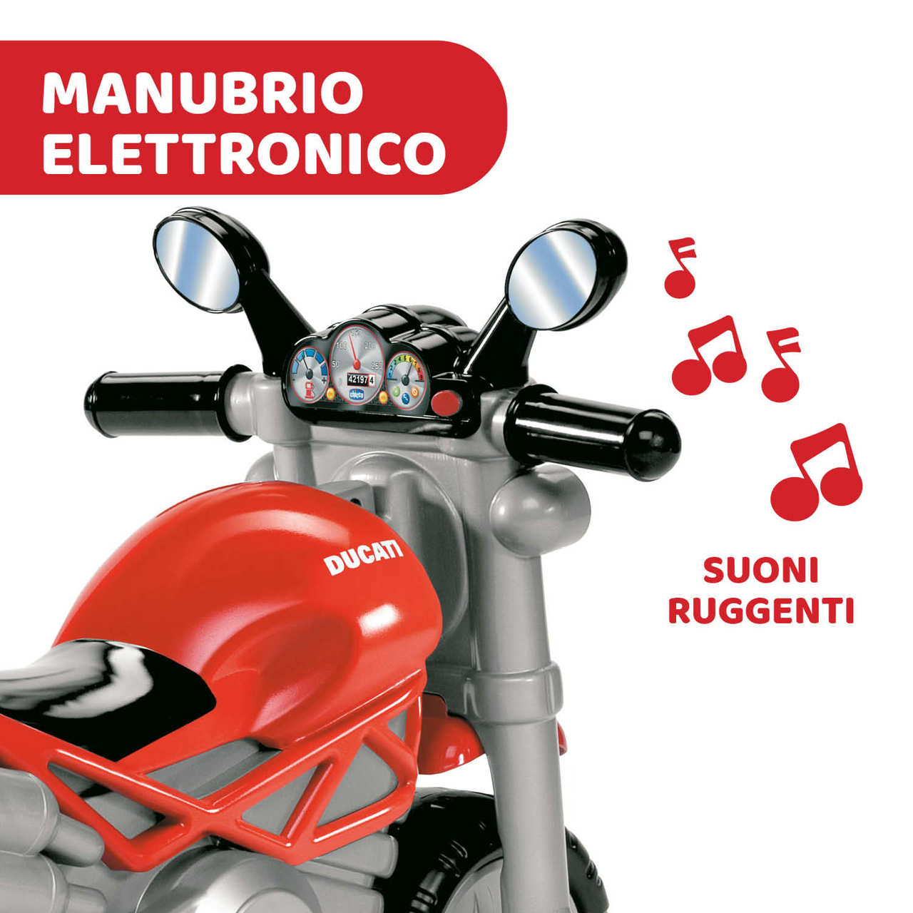 Cavalcabile Chicco cavalcabile Ducati monster - immagine 2