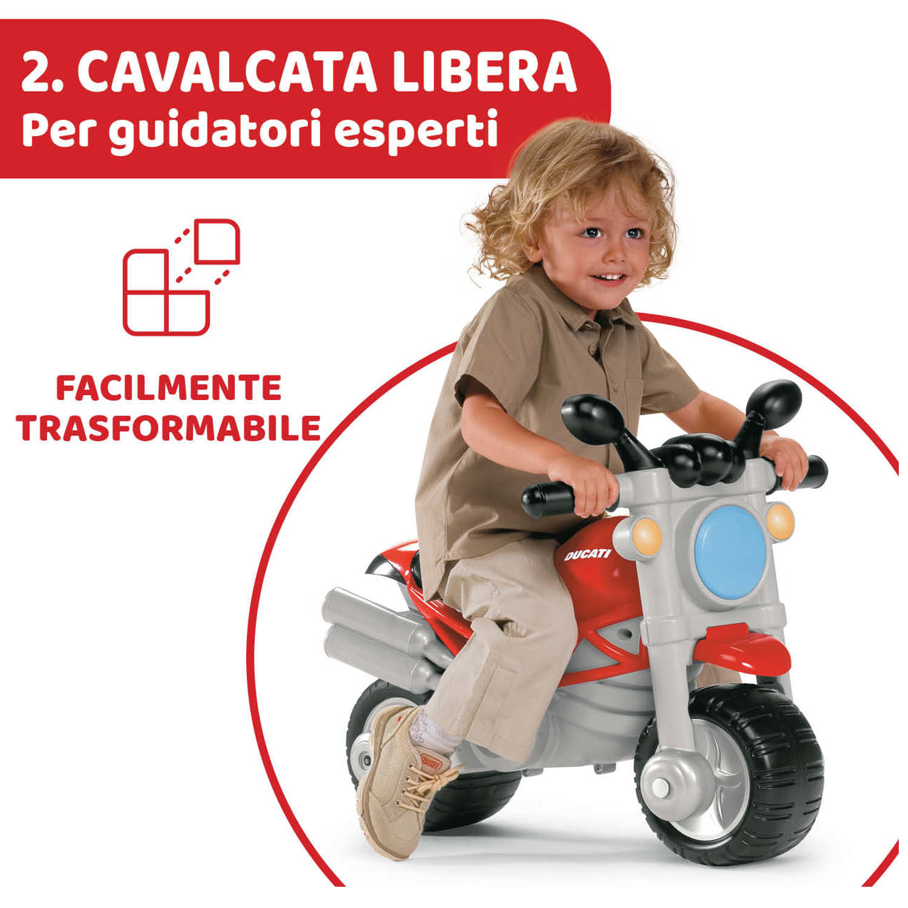 Cavalcabile Chicco cavalcabile Ducati monster - immagine 5