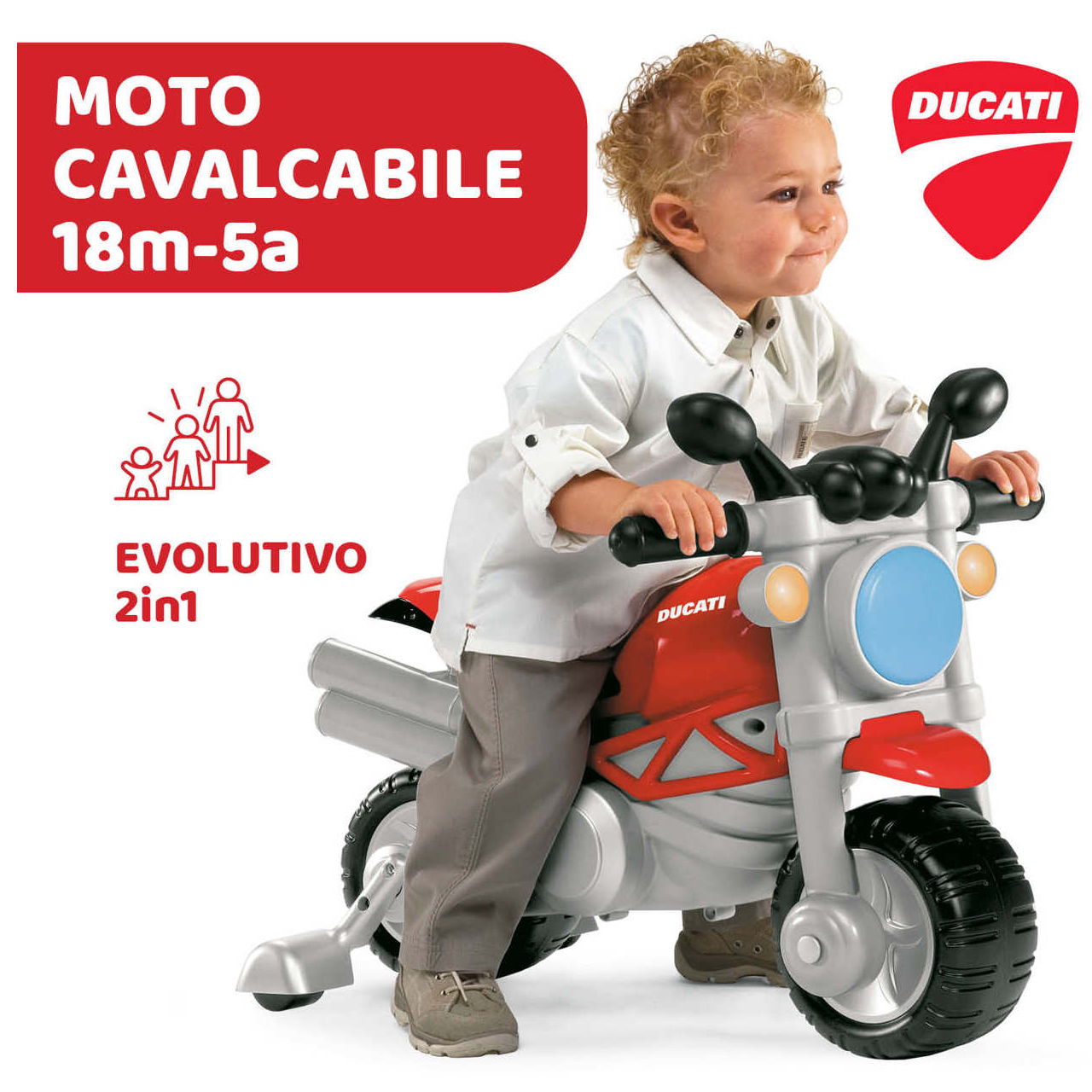 Cavalcabile Chicco cavalcabile Ducati monster - immagine 7