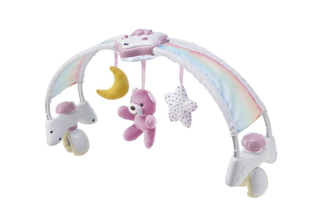 Arco lettino rainbow sky rosa