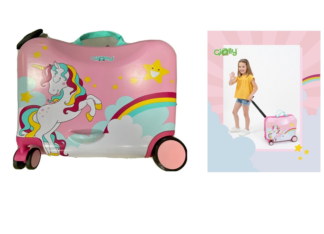 valigia unicorno giolly