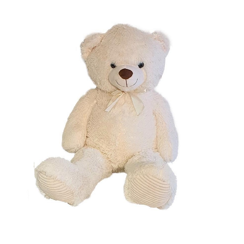 Peluche Gigante 100 cm Orso Morbido Bianco o Grigio - immagine 2