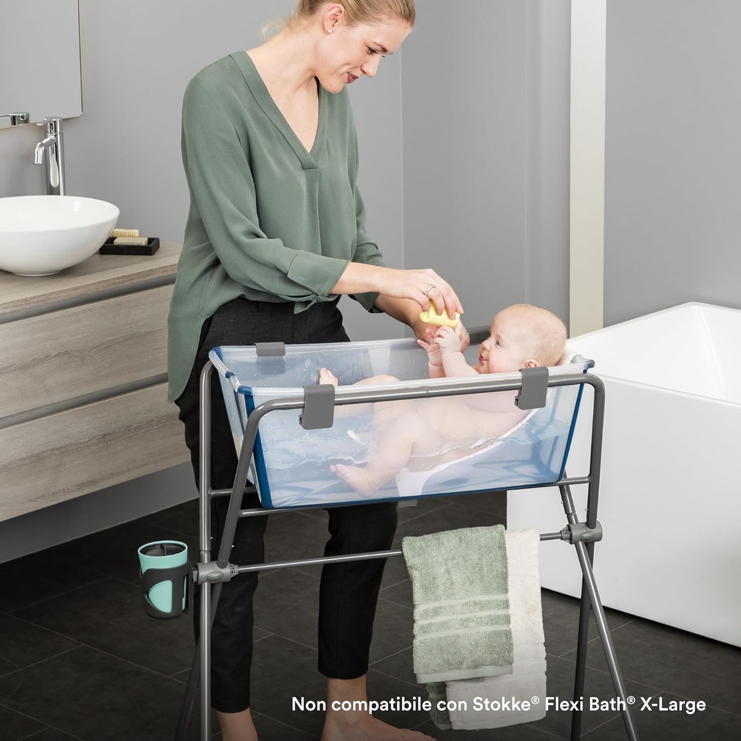 Stokke Flexi Bath Stand Supporto per vaschette flexi bath della Stokke colore Grey codice 538700 - immagine 5