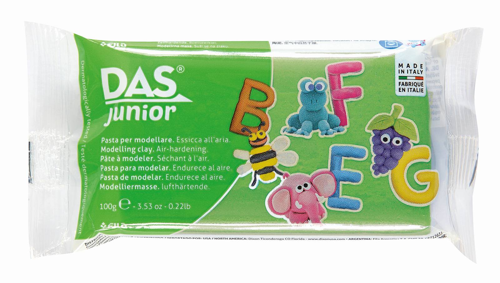 DAS Junior colore Verde Chiaro Panetto da 100 gr.