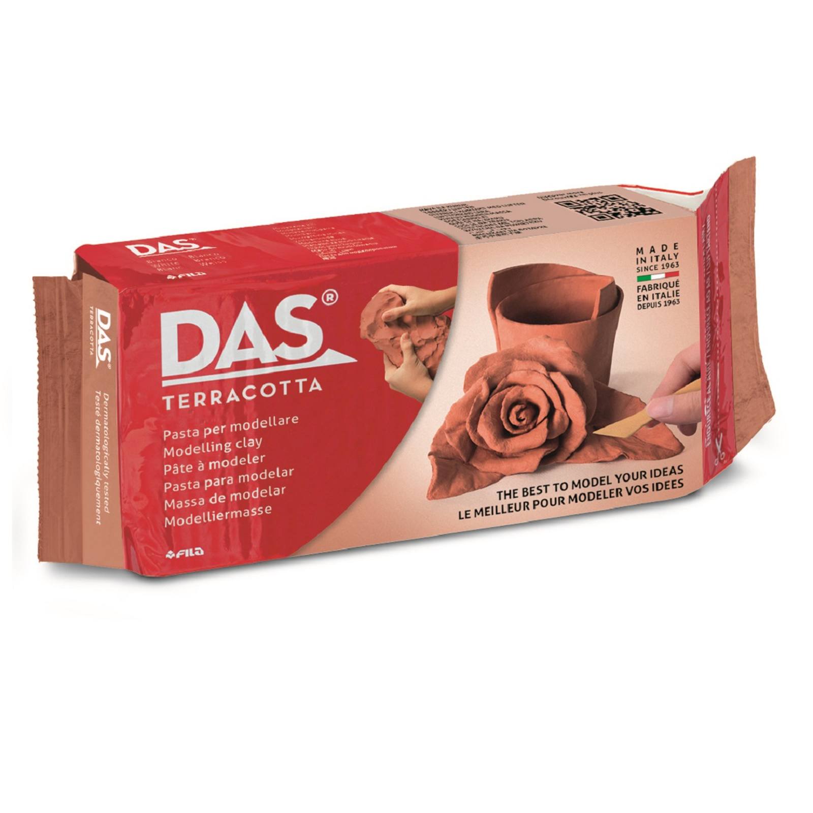 DAS colore Terracotta Panetto da 500 gr.