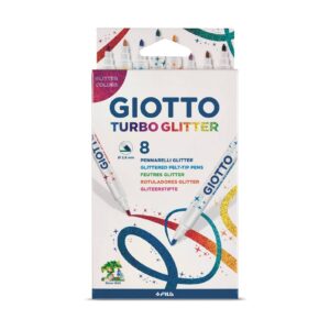 Giotto Turbo Glitter pennarelli Glitterati in confezione da 8pz