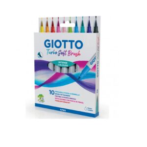 Giotto Turbo Soft Brush pennarello punta pennello confezione da 10 pezzi