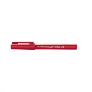 Tratto Permanent Ink Evidenziatore marcatore indelebile, punta tonda da 0,8-2 mm. Colore rosso
