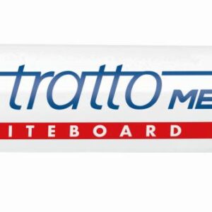 Tratto Memo Clip Marcatore per lavagne bianche, cancellabile a secco. Punta tonda 4mm. Colore Rosso