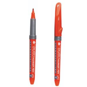 Tratto Marker Pen OHP Marcatore universale ideale per CD DVD. Punta fine. Colore Rosso