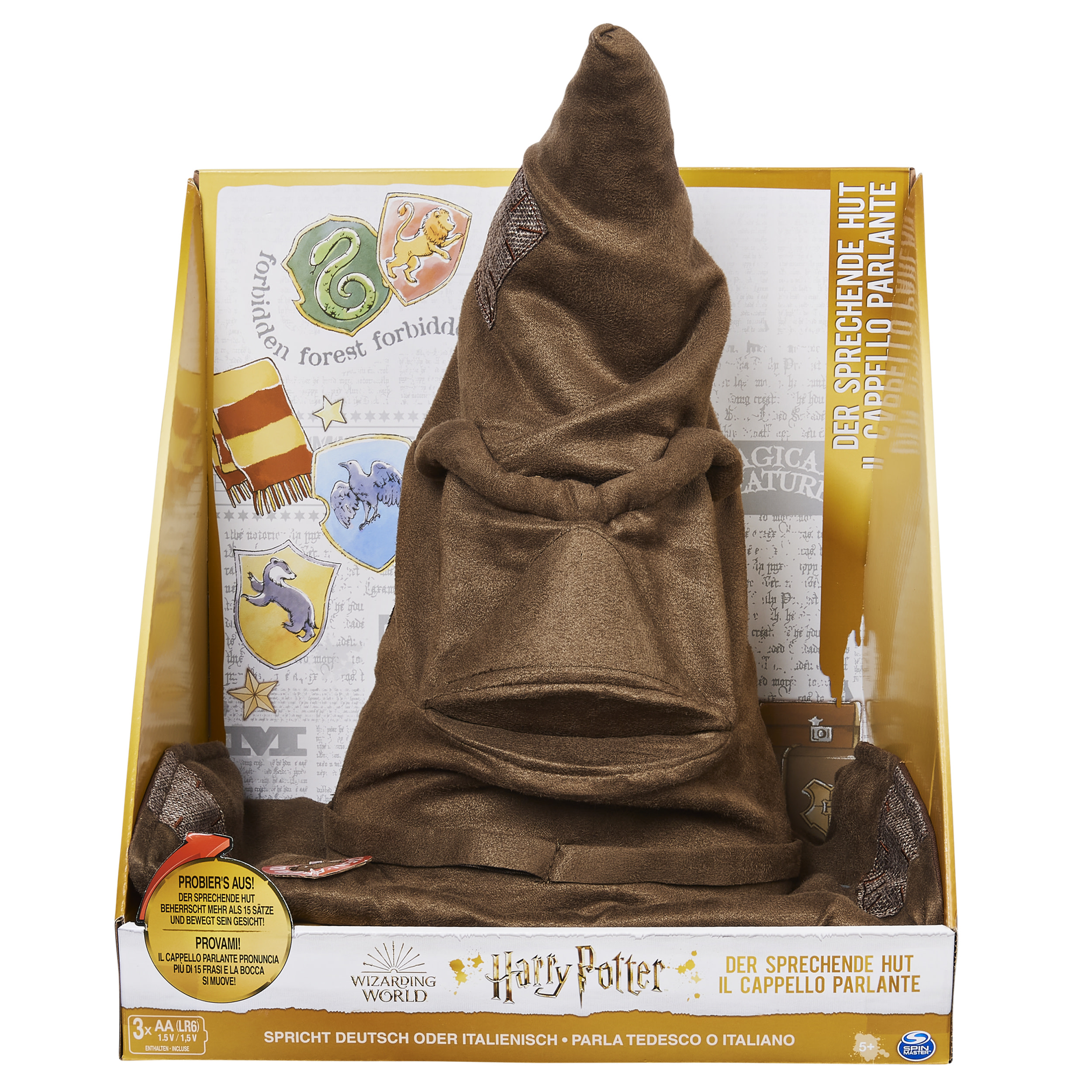 Harry Potter Cappello parlante di Harry Potter con 15 frasi in italiano - immagine 3