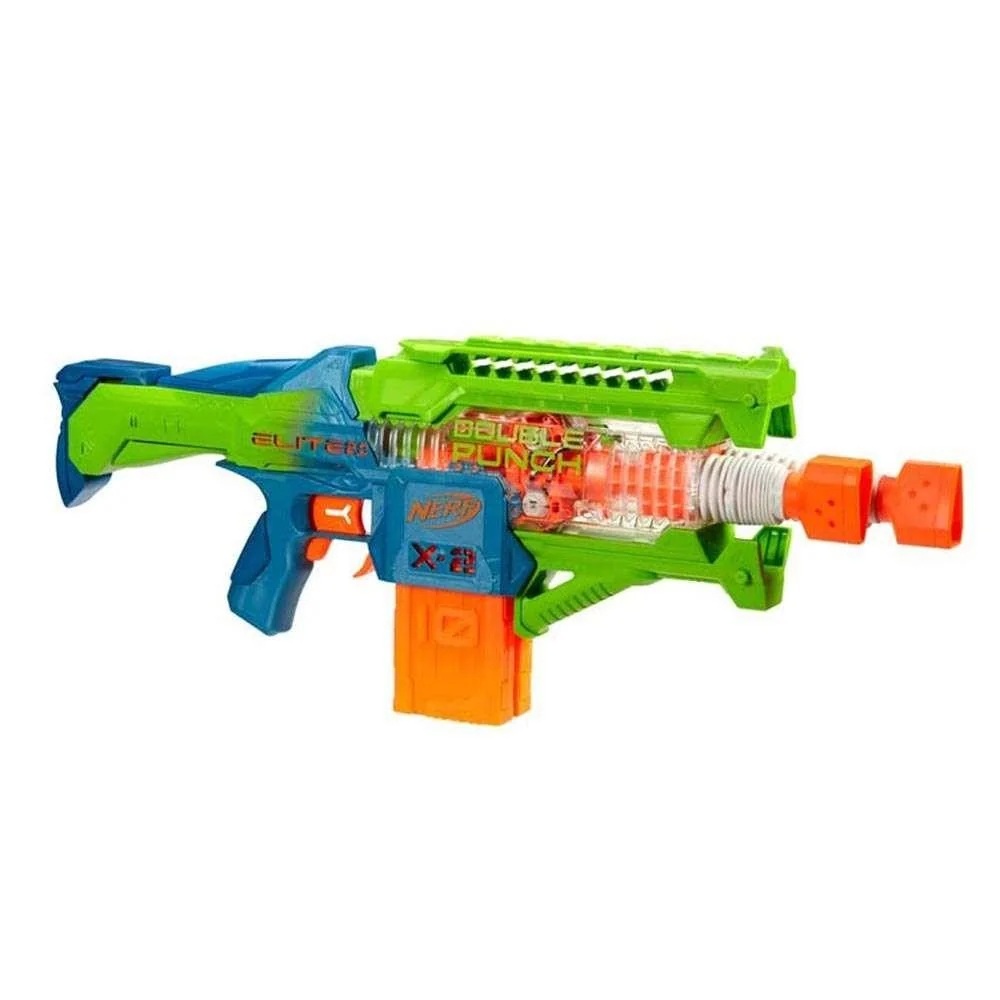 NERF Elite 2.0 Double Punch – Blaster Motorizzato con Doppia Canna, 2 Caricatori e 50 Dardi – F6363EU4 - immagine 2