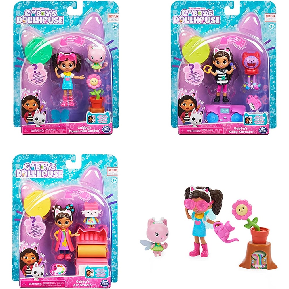Gabby's Dollhouse set Art Studio di Gabby con 2 personaggi, modelli assortiti - 6060476